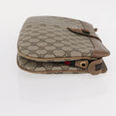 GUCCI GG Supreme Web Sherry Line Bag PVC Beige Gold 904 02 043 Auth 154427-4