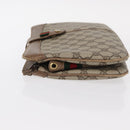 GUCCI GG Supreme Web Sherry Line Bag PVC Beige Gold 904 02 043 Auth 154427-5