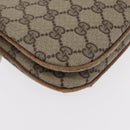 GUCCI GG Supreme Web Sherry Line Bag PVC Beige Gold 904 02 043 Auth 154427-8
