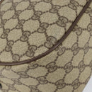 GUCCI GG Supreme Web Sherry Line Bag PVC Beige Gold 89 02 077 Auth 154428-11