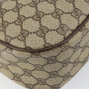 GUCCI GG Supreme Web Sherry Line Bag PVC Beige Gold 89 02 077 Auth 154428-13