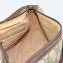 GUCCI GG Supreme Web Sherry Line Bag PVC Beige Gold 89 02 077 Auth 154428-18