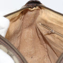 GUCCI GG Supreme Web Sherry Line Bag PVC Beige Gold 89 02 077 Auth 154428-19