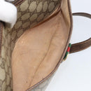 GUCCI GG Supreme Web Sherry Line Bag PVC Beige Gold 89 02 077 Auth 154428-22