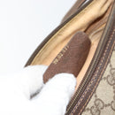 GUCCI GG Supreme Web Sherry Line Bag PVC Beige Gold 89 02 077 Auth 154428-23