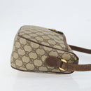 GUCCI GG Supreme Web Sherry Line Bag PVC Beige Gold 89 02 077 Auth 154428-4