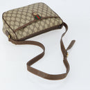 GUCCI GG Supreme Web Sherry Line Bag PVC Beige Gold 89 02 077 Auth 154428-7