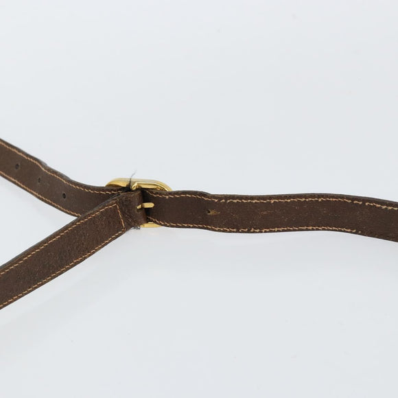 GUCCI GG Supreme Web Sherry Line Bag PVC Beige Gold 89 02 077 Auth 154428