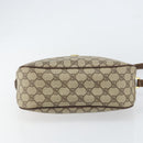 GUCCI GG Supreme Web Sherry Line Bag PVC Beige Gold 89 02 077 Auth 154428-9