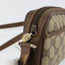 GUCCI GG Supreme Web Sherry Line Shoulder Bag PVC Beige 156 02 089 Auth 154429-15