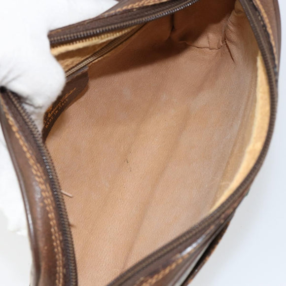 GUCCI GG Supreme Web Sherry Line Shoulder Bag PVC Beige 156 02 089 Auth 154429