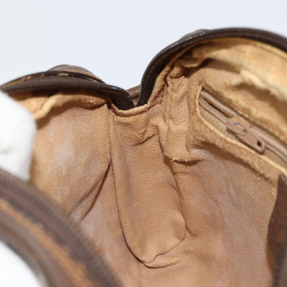 GUCCI GG Supreme Web Sherry Line Shoulder Bag PVC Beige 156 02 089 Auth 154429