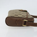 GUCCI GG Supreme Web Sherry Line Shoulder Bag PVC Beige 156 02 089 Auth 154429-4