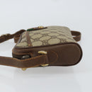 GUCCI GG Supreme Web Sherry Line Shoulder Bag PVC Beige 156 02 089 Auth 154429-5