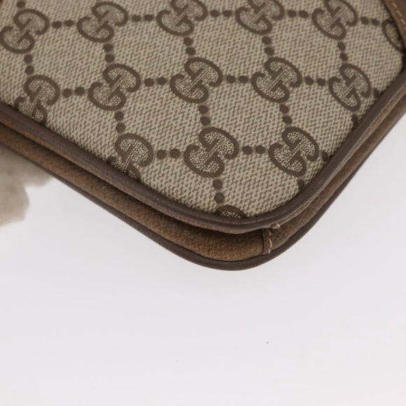 GUCCI GG Supreme Shoulder Bag PVC Beige Gold 904 02 025 Auth 154431