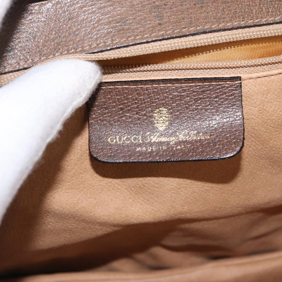 GUCCI GG Supreme Shoulder Bag PVC Beige Gold 904 02 025 Auth 154431