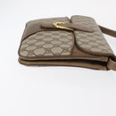 GUCCI GG Supreme Shoulder Bag PVC Beige Gold 904 02 025 Auth 154431-4