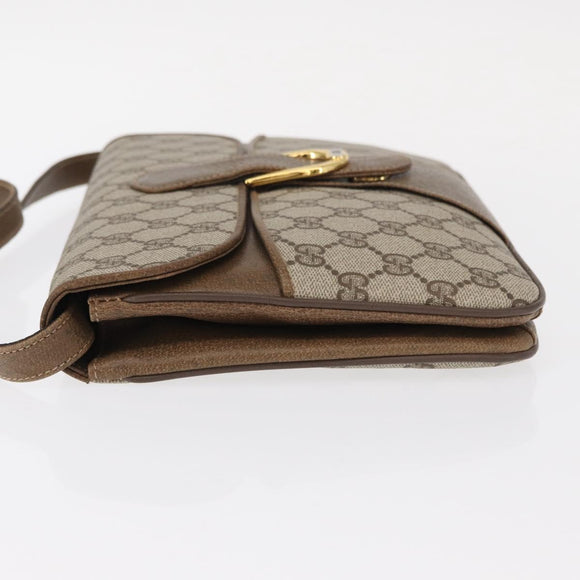 GUCCI GG Supreme Shoulder Bag PVC Beige Gold 904 02 025 Auth 154431