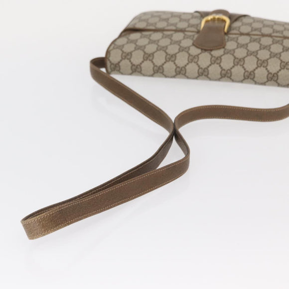 GUCCI GG Supreme Shoulder Bag PVC Beige Gold 904 02 025 Auth 154431