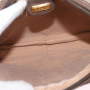 GUCCI GG Supreme Clutch Bag PVC Leather Beige Gold Auth 154432-16