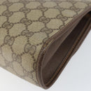 GUCCI GG Supreme Web Sherry Line Bag PVC Beige Gold 156 01 030 Auth 154433-10