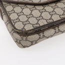 GUCCI GG Plus Supreme Shoulder Bag PVC Beige Gold Auth 154434-11