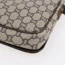 GUCCI GG Plus Supreme Shoulder Bag PVC Beige Gold Auth 154434-12