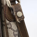 GUCCI GG Plus Supreme Shoulder Bag PVC Beige Gold Auth 154434-15