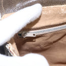 GUCCI GG Plus Supreme Shoulder Bag PVC Beige Gold Auth 154434-17