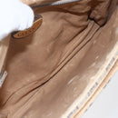 GUCCI GG Plus Supreme Shoulder Bag PVC Beige Gold Auth 154434-18