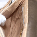 GUCCI GG Plus Supreme Shoulder Bag PVC Beige Gold Auth 154434-20