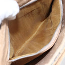 GUCCI GG Plus Supreme Shoulder Bag PVC Beige Gold Auth 154434-21