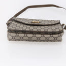 GUCCI GG Plus Supreme Shoulder Bag PVC Beige Gold Auth 154434-9