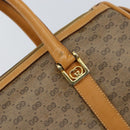 GUCCI Micro GG Supreme Hand Bag PVC Beige Gold 000 58 0040 Auth 154435-14