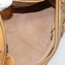 GUCCI Micro GG Supreme Hand Bag PVC Beige Gold 000 58 0040 Auth 154435-17