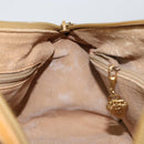 GUCCI Micro GG Supreme Hand Bag PVC Beige Gold 000 58 0040 Auth 154435-18