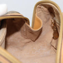 GUCCI Micro GG Supreme Hand Bag PVC Beige Gold 000 58 0040 Auth 154435-19