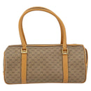GUCCI Micro GG Supreme Hand Bag PVC Beige Gold 000 58 0040 Auth 154435-2