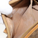 GUCCI Micro GG Supreme Hand Bag PVC Beige Gold 000 58 0040 Auth 154435-21