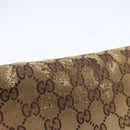 GUCCI GG Canvas Shoulder Bag Beige Silver 146236 Auth 154436-10