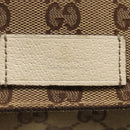 GUCCI GG Canvas Shoulder Bag Beige Silver 146236 Auth 154436-17