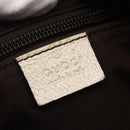 GUCCI GG Canvas Shoulder Bag Beige Silver 146236 Auth 154436-18