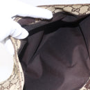 GUCCI GG Canvas Shoulder Bag Beige Silver 146236 Auth 154436-23