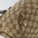 GUCCI GG Canvas Tote Bag Beige Gold 169946 Auth 154437-11
