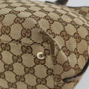 GUCCI GG Canvas Tote Bag Beige Gold 169946 Auth 154437-12