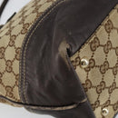 GUCCI GG Canvas Tote Bag Beige Gold 169946 Auth 154437-13