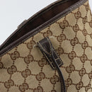GUCCI GG Canvas Tote Bag Beige Gold 169946 Auth 154437-14