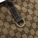 GUCCI GG Canvas Tote Bag Beige Gold 169946 Auth 154437-15