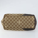 GUCCI GG Canvas Tote Bag Beige Gold 169946 Auth 154437-9