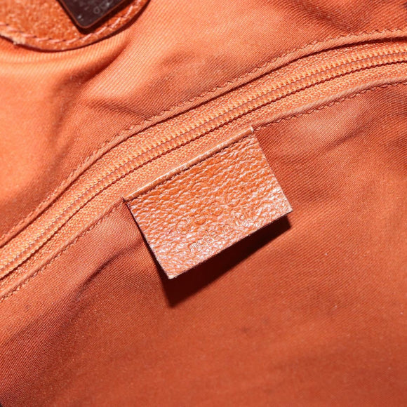 GUCCI GG Canvas Tote Bag Beige Silver 121023 Auth 154440